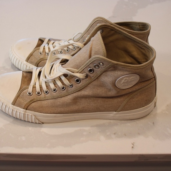 Men's PF Flyers Tan High-Top Sneakers - Picture 9 of 9